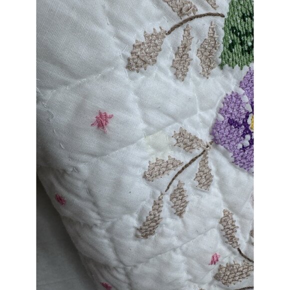 Handmade Crossstitch Upcycled Mentorsilly Jacket Size Large - Picture 11 of 12